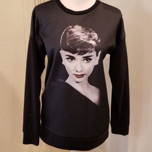 RED CARPET  NOIR Audrey Hepburn  Top Sz S